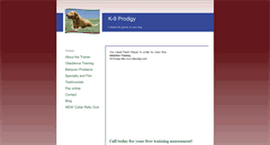 Desktop Screenshot of k9prodigy.com